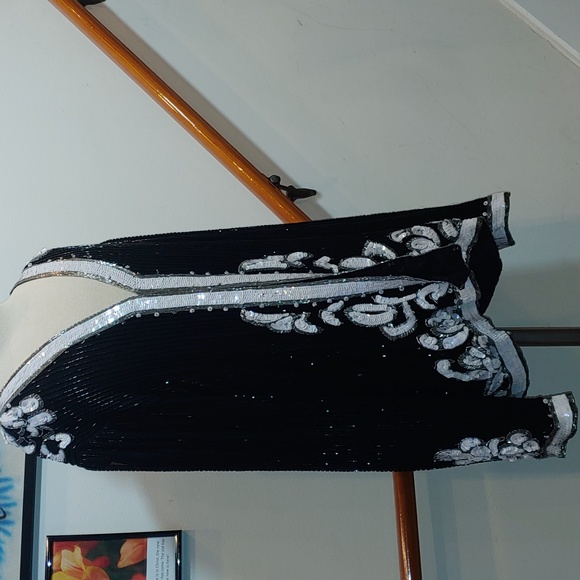 Scala Vintage Beaded Sequins Jacket Plus Size 2X - Picture 3 of 7